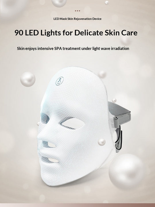 LED Facial Mask con 90 luces LED para cuidados delicados de la piel y tratamiento intensivo de SPA.